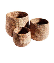 Cargar imagen en el visor de la galería, Basket Round - Natural - S/3 (S+M+L)
